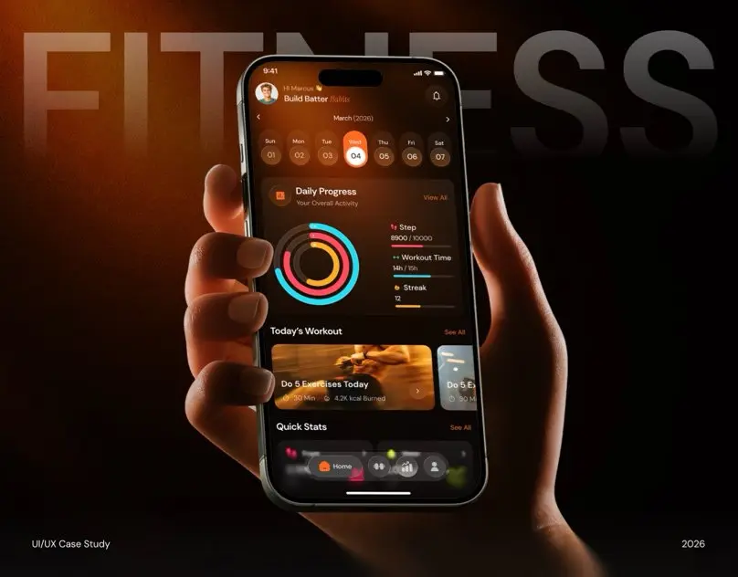 Fitness app UI