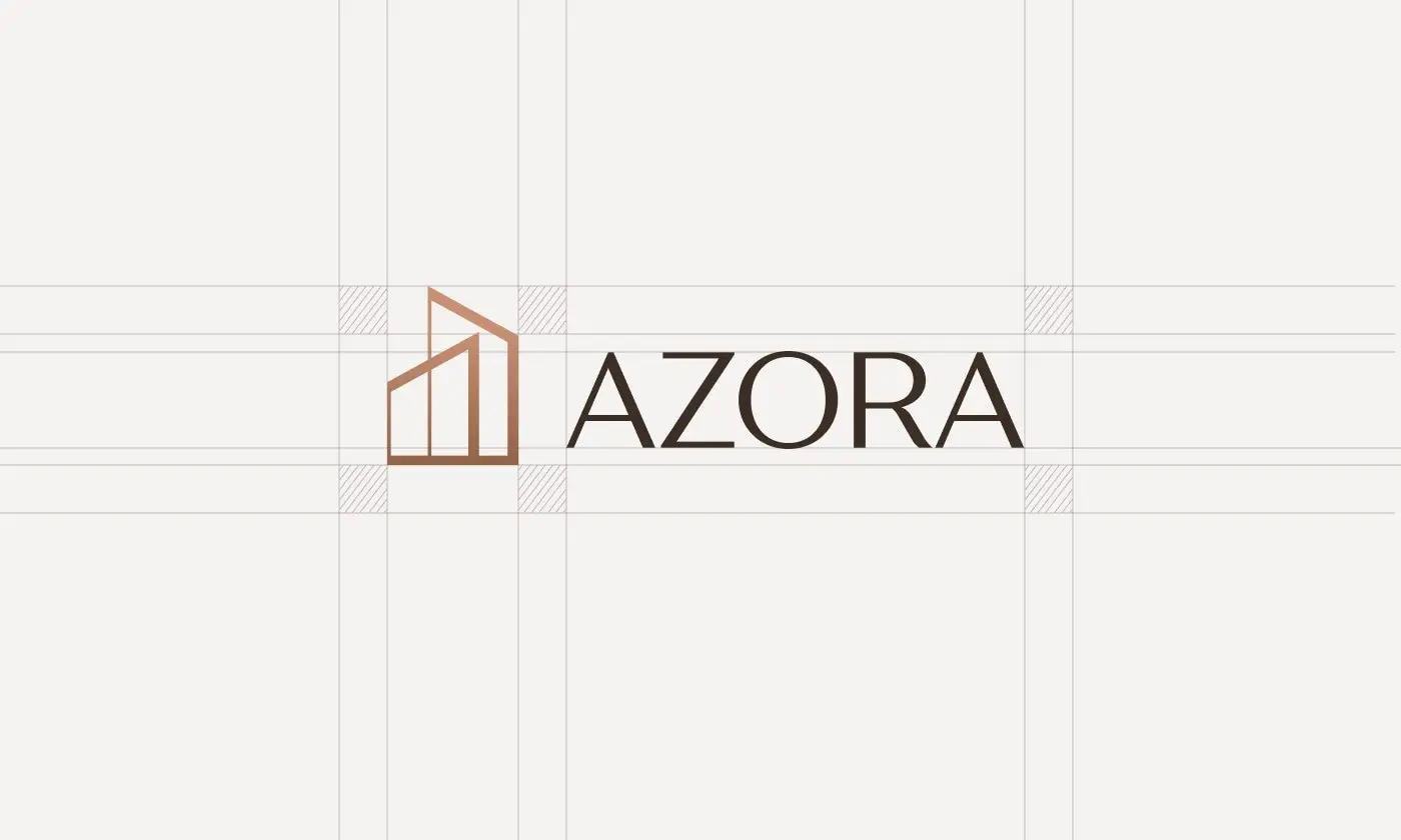 Azora logo on its construction grid