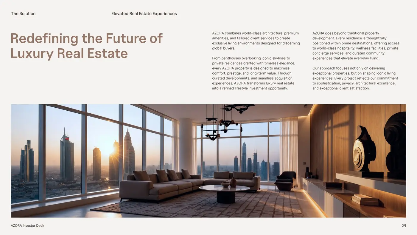 Azora deck, redefining the future of luxury real estate