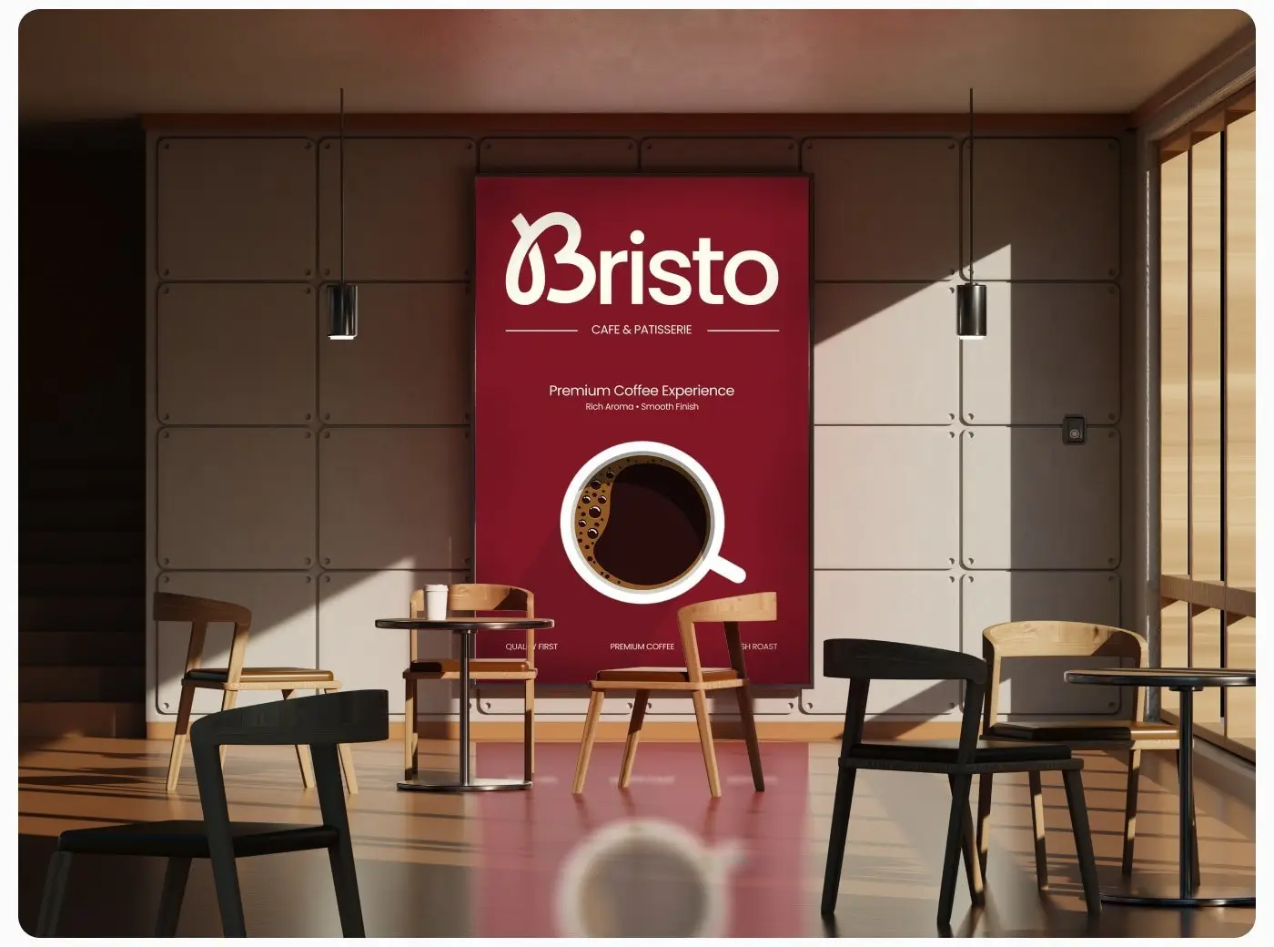 Bristo poster inside the cafe