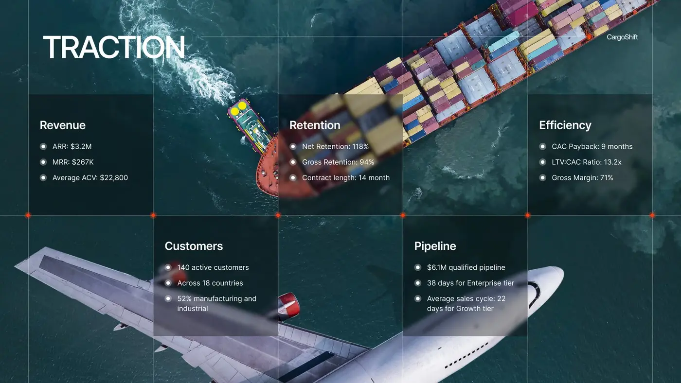 CargoShift deck, traction slide