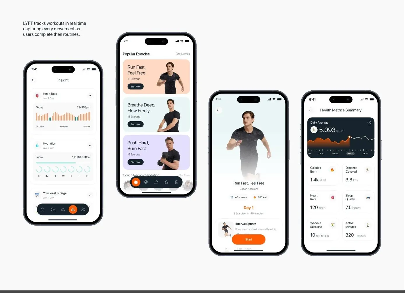 LYFT app screens