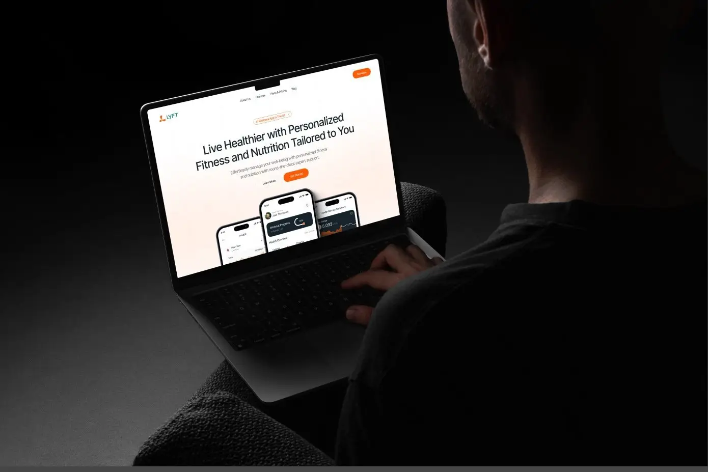 LYFT website on a laptop