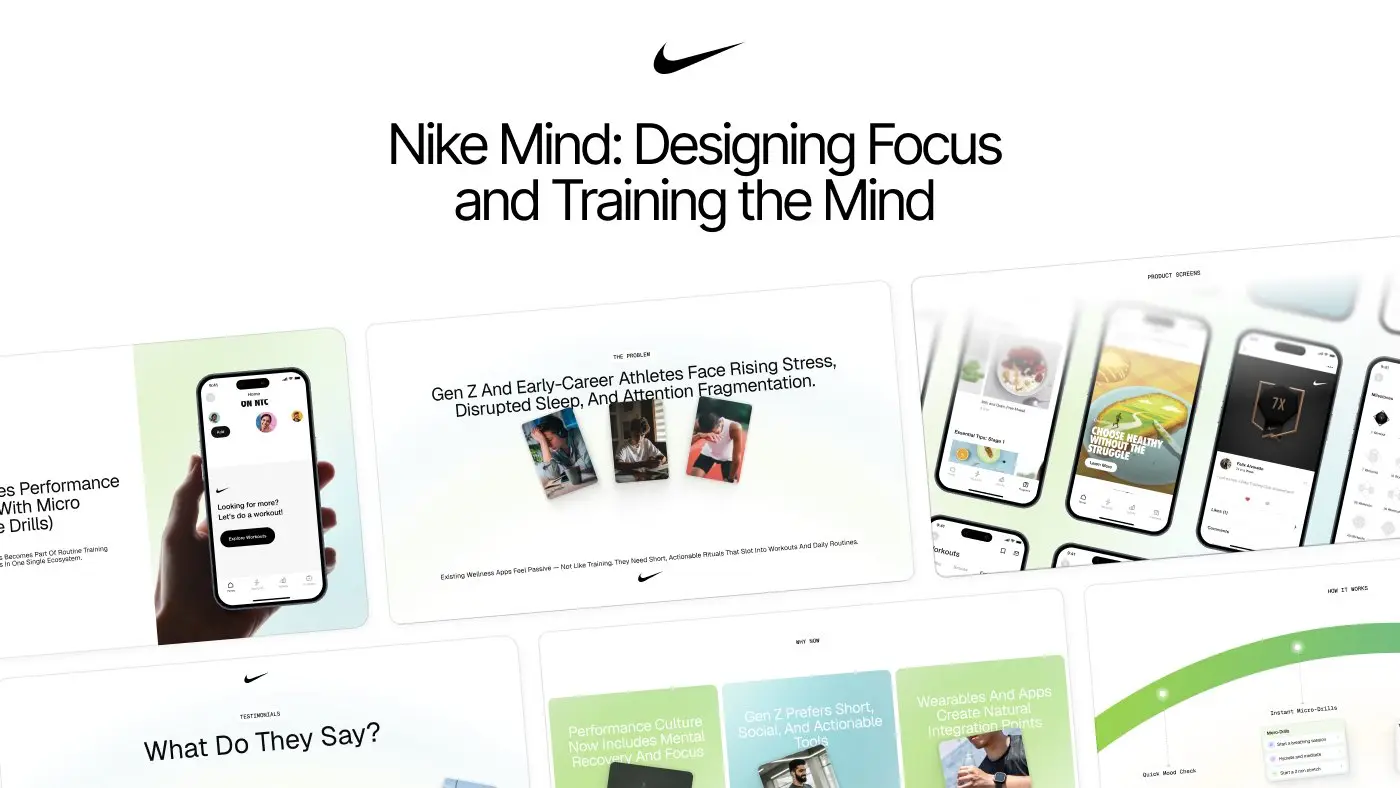 Nike Mind deck, problem slides
