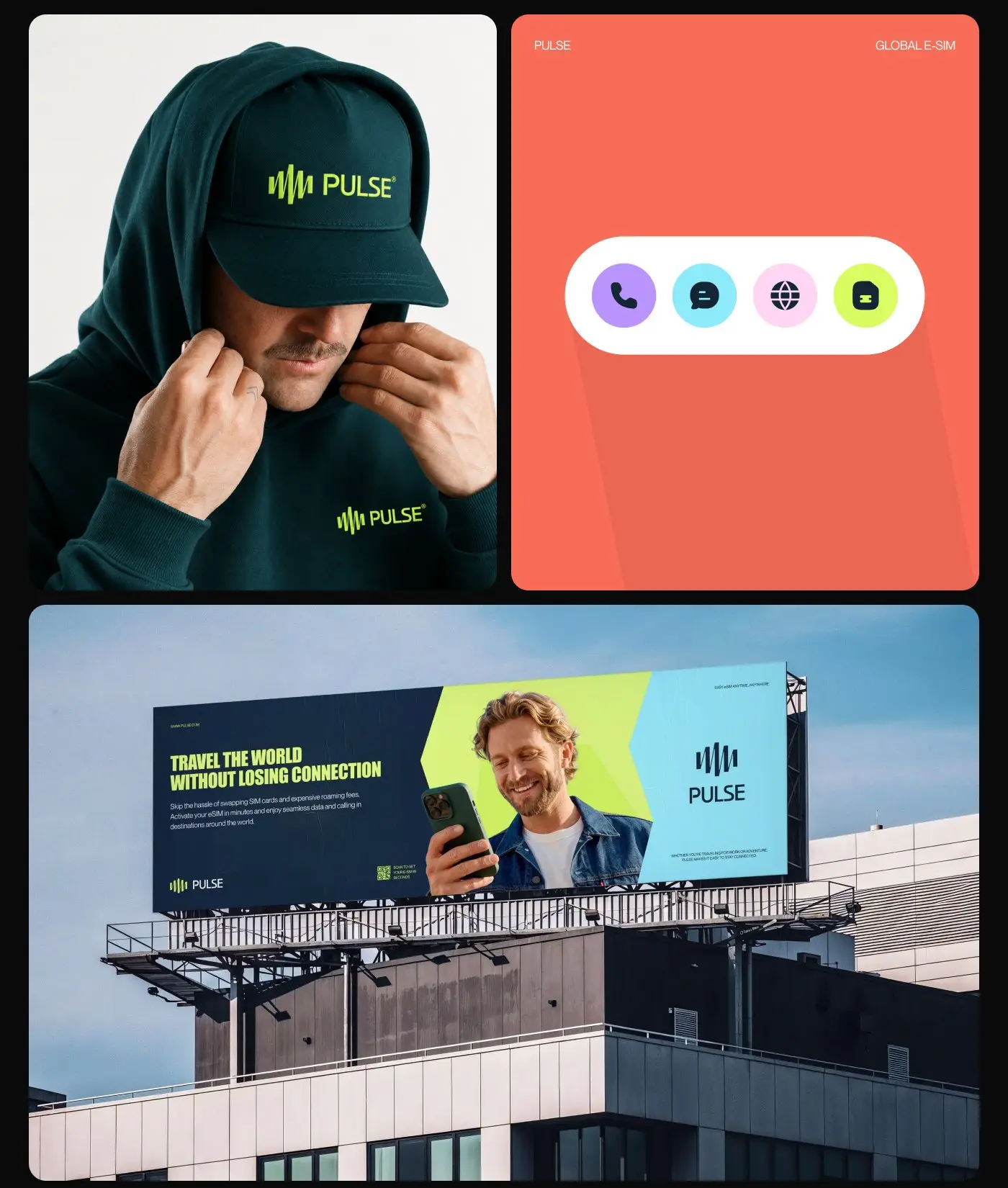 Pulse app and card designs