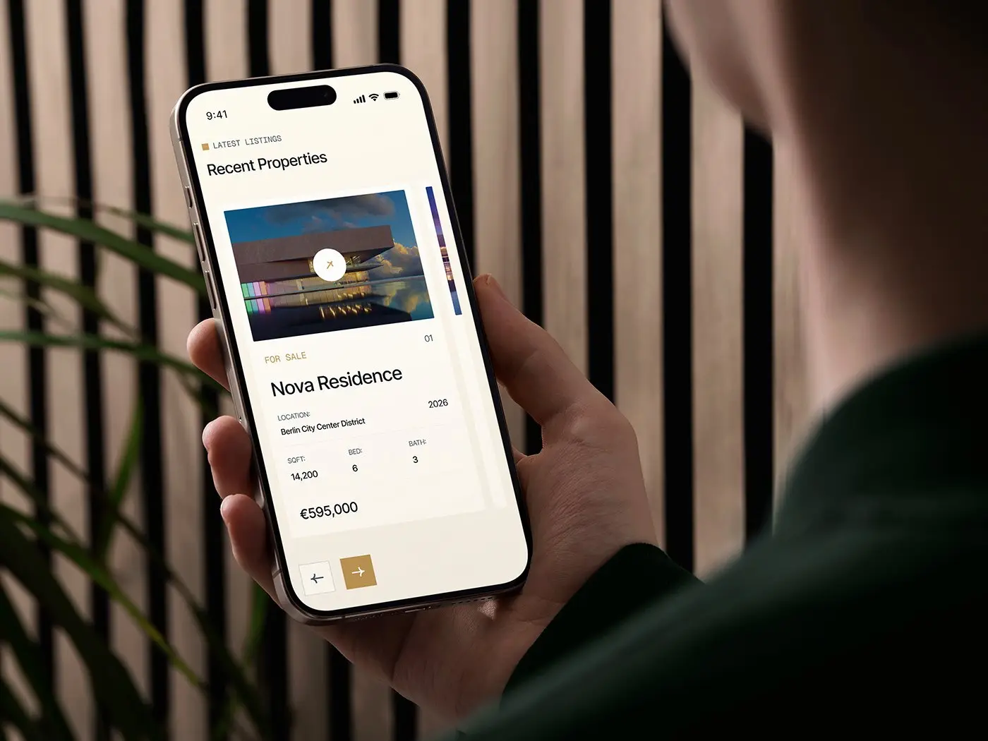 Real estate website, cities section